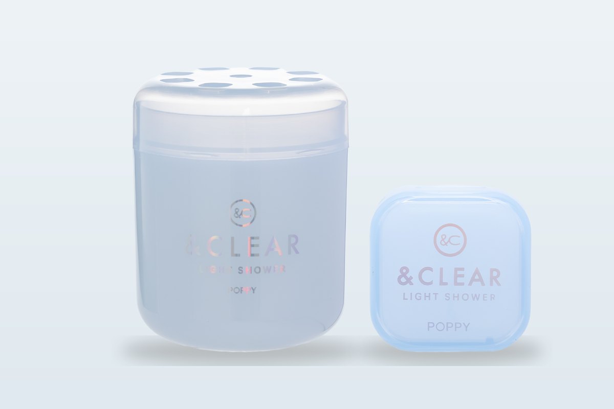 & CLEAR 亮澤香皂：果凍杯與冷氣孔