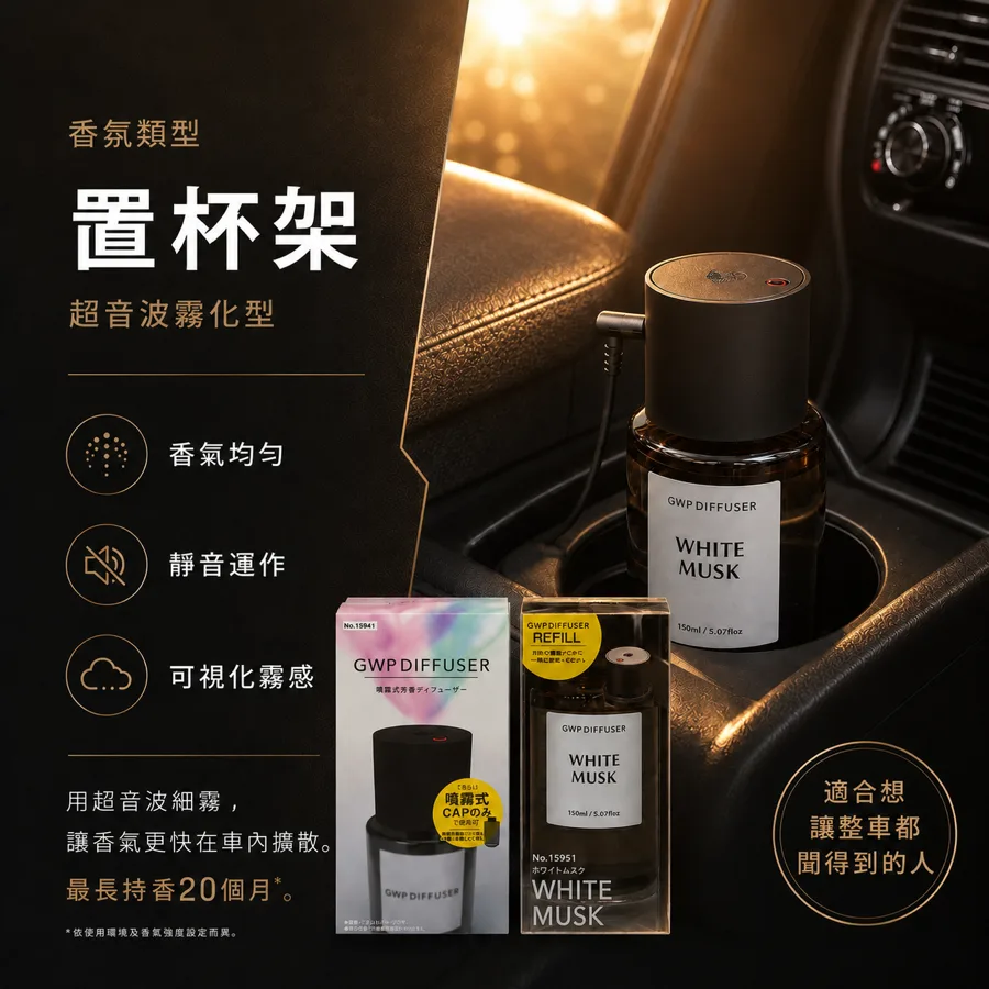 超音波微霧型車用香氛 GWP DIFFUSER